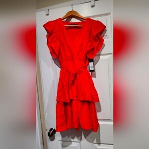 NWT, never worn apple red Karl Lagerfeld paris dress size 4